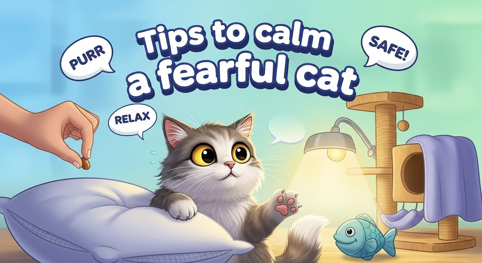 Tips to calm a fearful cat